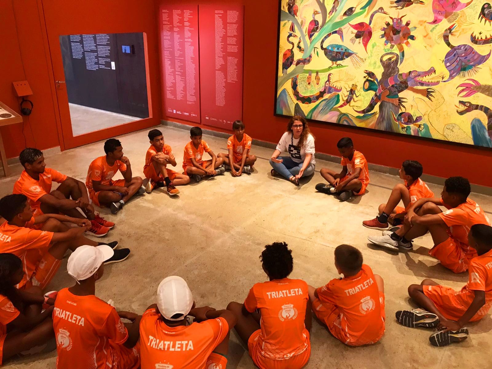Mês de setembro marca visita cultural para os alunos da Escolinha de Triathlon Atitude Atletas