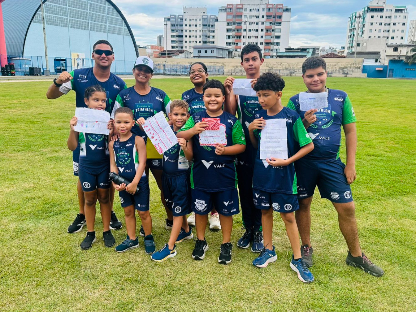 Escolinhas de Triathlon Formando Campeões do Espírito Santo realizam atividades sobre igualdade de gênero no mês da mulher